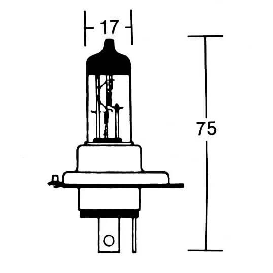 SHIN YO HS1 Glühlampe 12V 35/35W PX43t