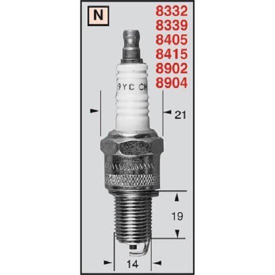 CHAMPION Spark plug RN57YCC/CCH954