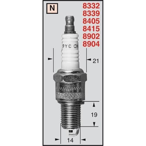 CHAMPION Spark plug RN12YC/OE042