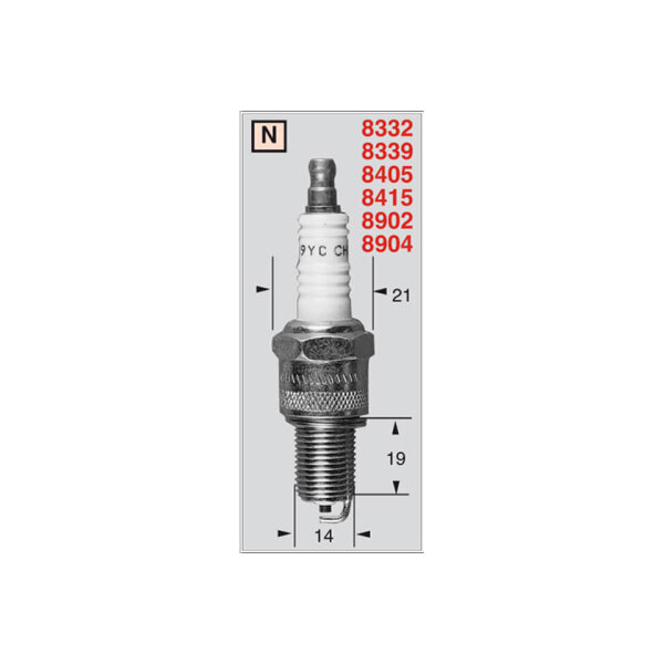 CHAMPION Spark plug RN9YCC/OE004