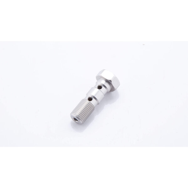 LSL Aluminium double banjo bolt M10x1.00, silver