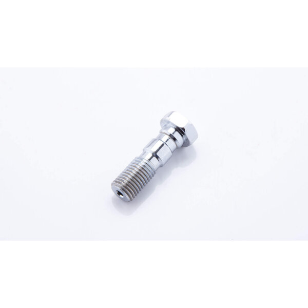 LSL Aluminium double banjo bolt, M10x1.25, chrome