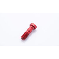 LSL Aluminium double banjo bolt M10x1.25, red