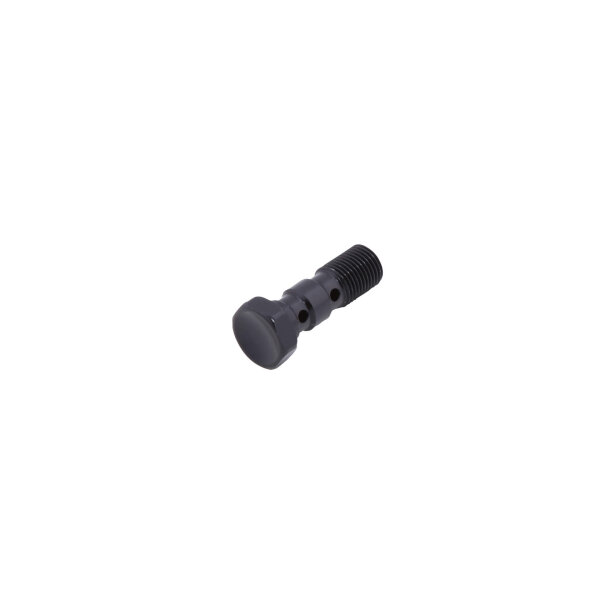 LSL Aluminium double banjo bolt UNF 3/8 inch, black