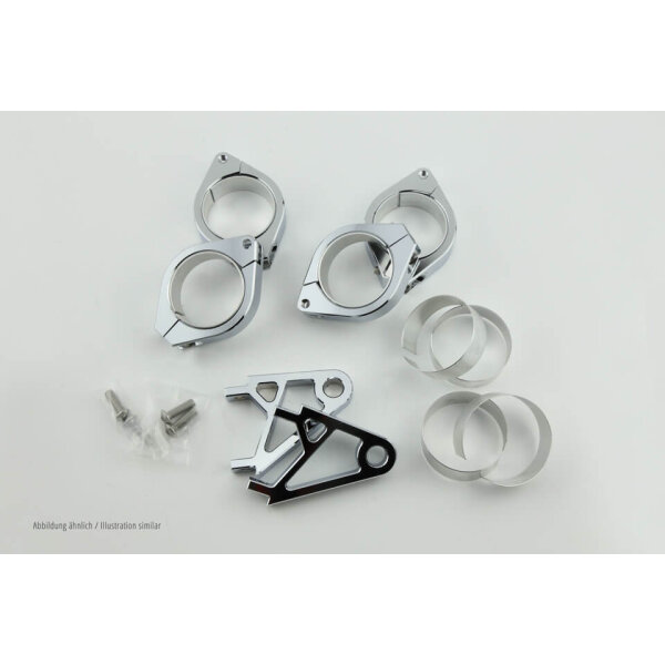 HIGHSIDER Lamp holder set XS for 38-41 mm í˜, chrome