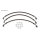 LSL Steel braided brake line SUZUKI GS 750, -1979 (D)