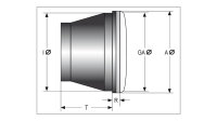 SHIN YO SHIN YO 5 3/4 inch headlight Bates Style, chrome