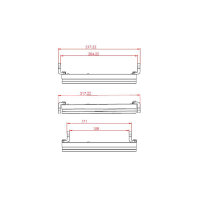 HIGHSIDER 7 Zoll LED-Hauptscheinwerfer FRAME-R1 Typ 4, schwarz, seitliche Befestigung