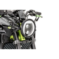 HIGHSIDER 7 Zoll LED-Hauptscheinwerfer FRAME-R1 Typ 8, schwarz, seitliche Befestigung