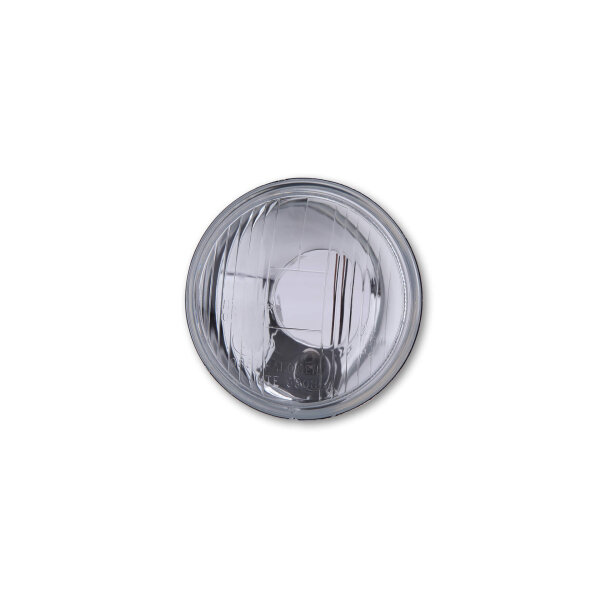 SHIN YO spotlight insert with parking light, metal, 90mm for H 4 bulb, checked glass