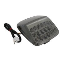 SHIN YO LED taillight, tinted glass and chrome reflector, HARLEY-DAVIDSON V-Rod 02-08