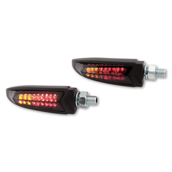 HIGHSIDER LED Rück-, Bremslicht, Blinker Einheit ARC, schwarz