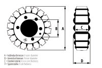 ElectroSport Stator ESG080 for alternator