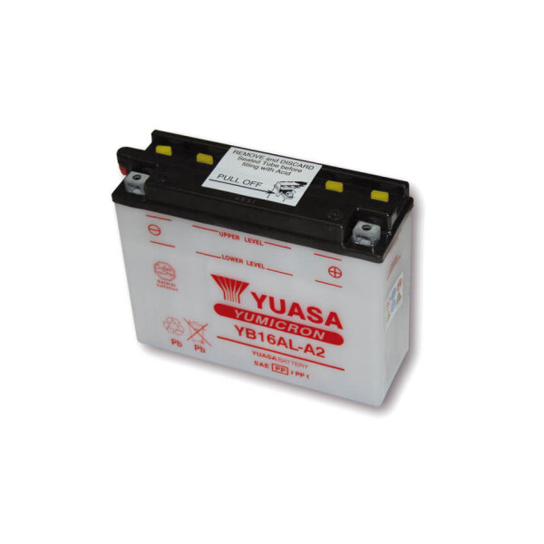 YUASA Batterie YB 16AL-A2 ohne Säurepack