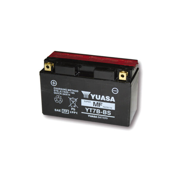 YUASA Battery YT 7B-BS / YT 7B-4 maintenance-free (AGM) incl. acid pack