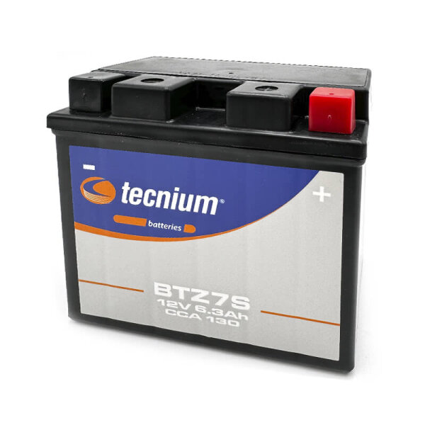 tecnium SLA Batterie, gefüllt und geladen - BTZ7S