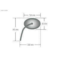 SHIN YO HONDA Spiegel CBR 600, links