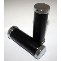 SHIN YO Handlebar grips chrome/leather