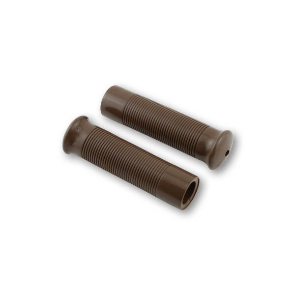 SHIN YO Handlebar Grips Custom Retrostyle for 7/8 Inch Handlebars (22mm) in brown