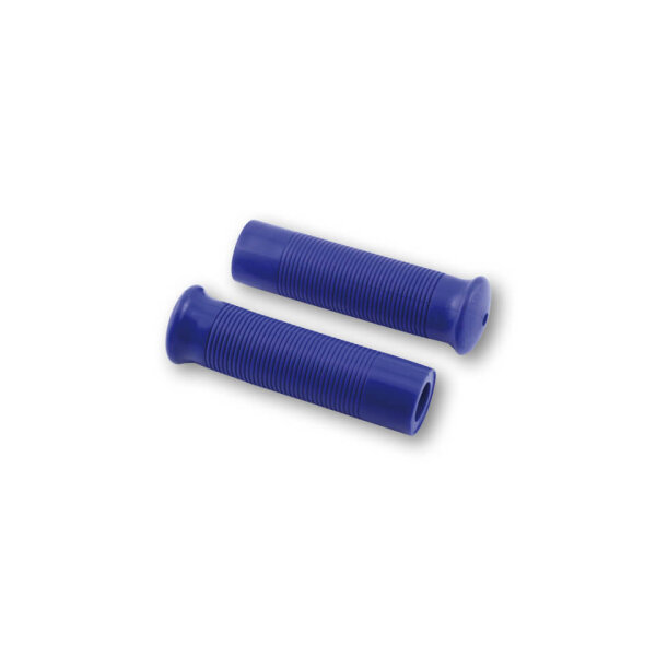 SHIN YO Handlebar Grips Custom Retrostyle for 7/8 inch handlebars (22mm) in blue