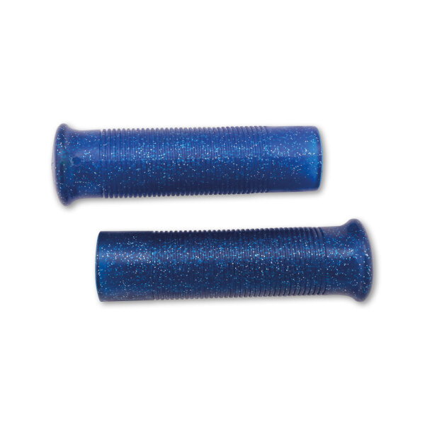 Handlebar grips Custom Retrostyle for 7/8 inch handlebar (22mm) in blue metalflake