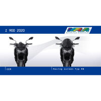 MRA MRA racing windshield, KAWASAKI Z 900 /SE, 20-21, black