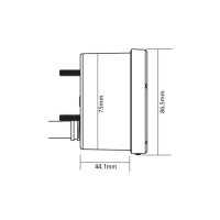 KOSO Rev counter TNT-01 R black