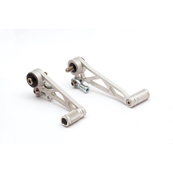 LSL Shift/brake lever Thruxton, silver