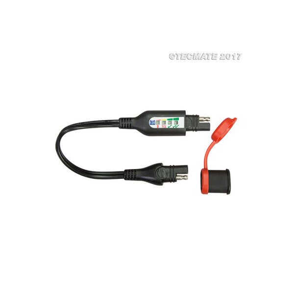 OPTIMATE Battery status monitor for looping into SAE charging cable (No.125)