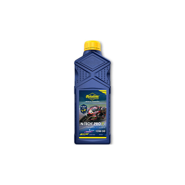 Putoline N-Tech Pro R+ 15W-50, 4-stroke engine oil, fully synthetic, 1 liter