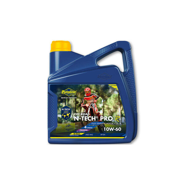 Putoline N-Tech Pro R+ Off Road 10W-60, 4-stroke engine oil, fully synthetic, 4 litres