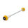 LSL Axle Balls Classic, various APRILIA, yellow, front axle