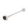 LSL Axle Ball GONIA front BMW RnineT, Racer / Scrambler, silver, front