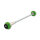 LSL Axle Balls Classic, BMW RnineT, Racer/Scrambler, green, front axle