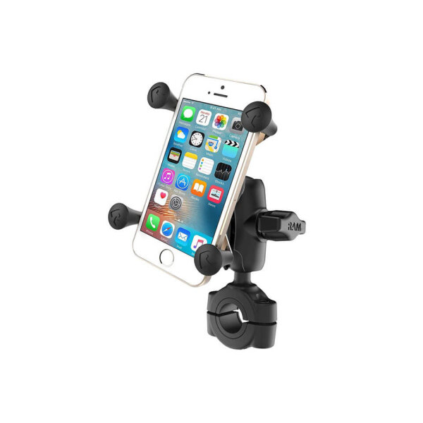 RAM Mounts Torque Motorradhalterung L (Lenker/Rohre) X-Grip Uni-Halteklammer Smartphones