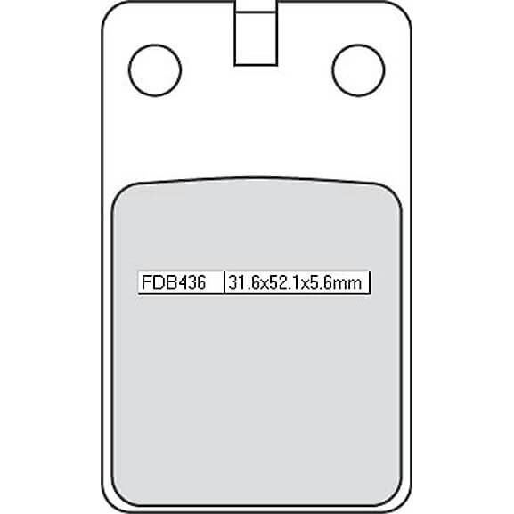 FERODO Brake lining FDB 436 Platinum