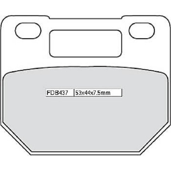 FERODO Brake lining FDB 437 Platinum