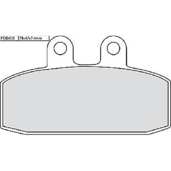 FERODO Brake lining FDB 438 Platinum