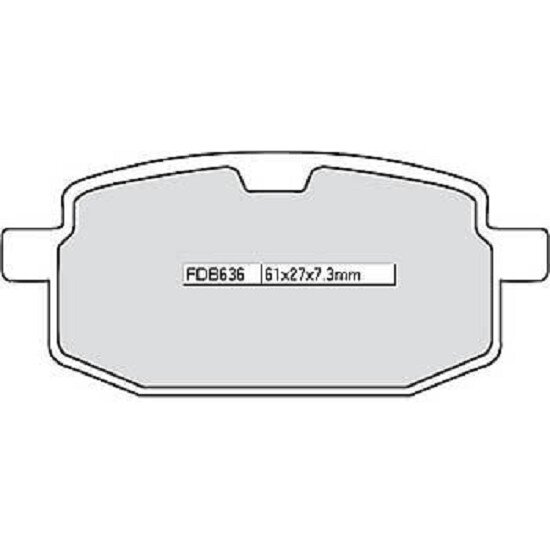 FERODO Brake lining FDB 636 Platinum