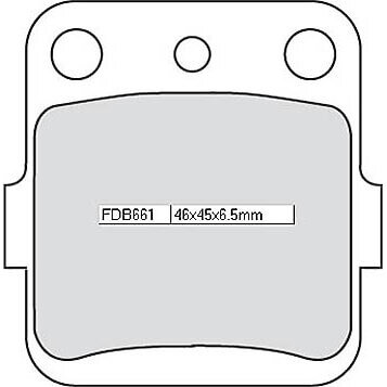 FERODO Brake pad FDB 661 Platinum