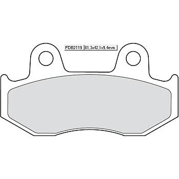 FERODO Brake lining FDB 2119 EF