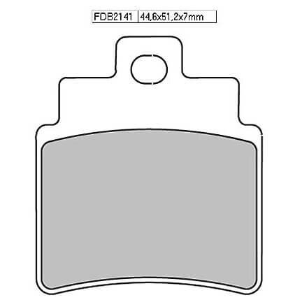 FERODO Brake lining FDB 2141 EF