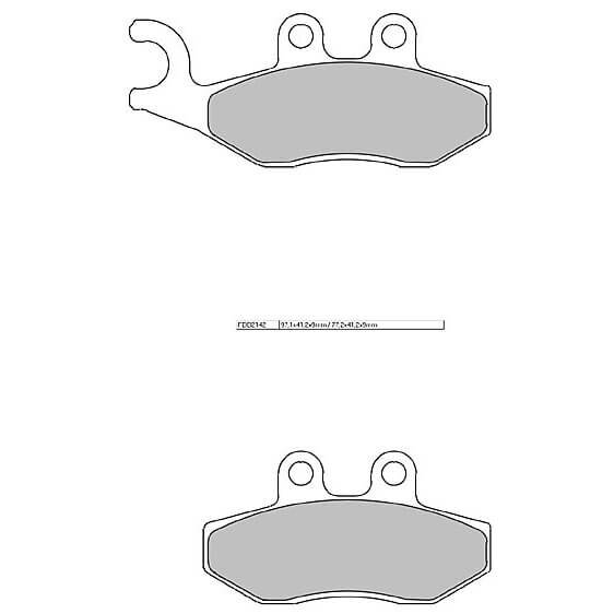 FERODO Brake lining FDB 2142 EF