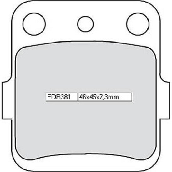 FERODO Bremsbelag FDB 381 EF