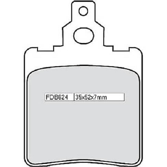 FERODO Bremsbelag FDB 624 AG