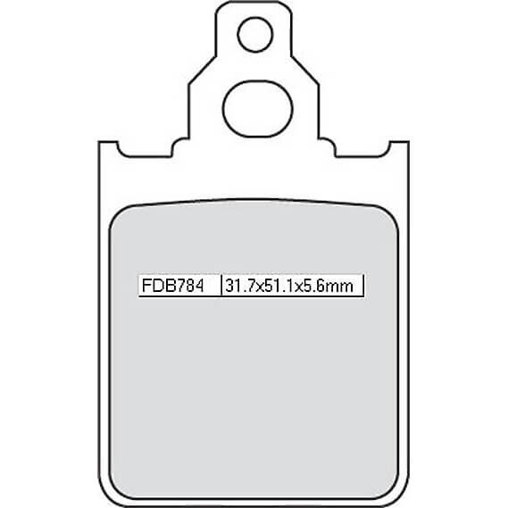 FERODO Bremsbelag FDB 784 AG