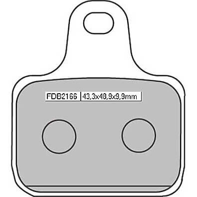 FERODO Sinter Racing Brake Pad FDB 2166 XRAC (4 pads per set)