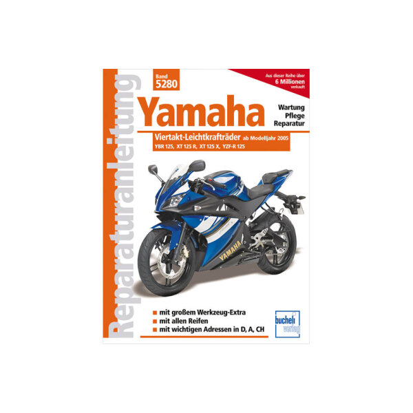 Motorbuch Rep.-Anleitung YAMAHA 125ccm 4-Takt YBR, XT R, X, YZF-R ab 2005-