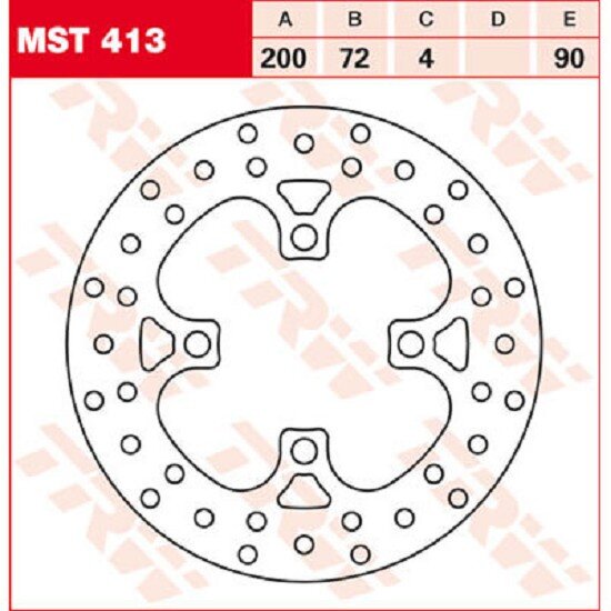 TRW Lucas Bremsscheibe MST413, starr