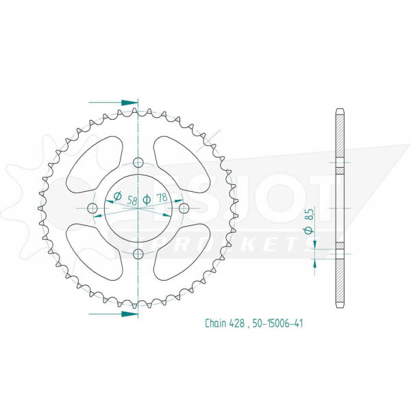 ESJOT Sprocket, 41 teeth